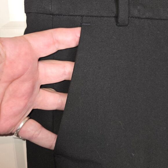 J. Crew Mercantile Black Slim cropped Ruby pants Pant stretch twill Size 0 - Picture 4 of 8